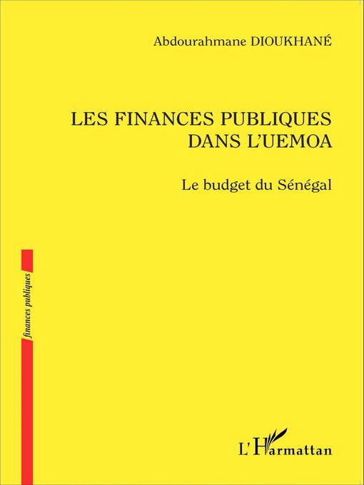 Cover image for Les finances publiques dans l'UEMOA